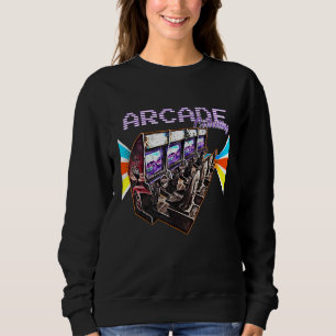 Flipper Pinball Retro Gamer Arcade Machine Game Sweatshirt