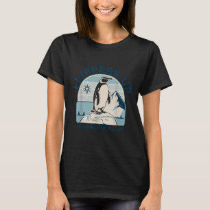 Flippers Up I Stand With The Penguins Funny Protes T-Shirt