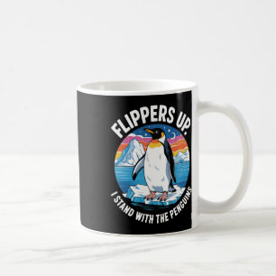 Flippers Up Stand With The Penguins Liberation Day Coffee Mug