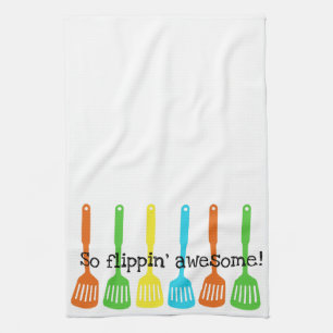 Flippin' awesome bright kitchen gadgets/flippers towel