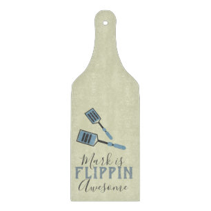 Flippin Awesome Cook Chef Name  Cutting Board
