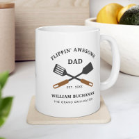 Flippin Awesome Dad BBQ Chef Personalized