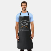 Flippin Awesome Dad BBQ Father Personalized Apron (Worn)
