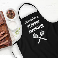 Flippin Awesome Personalized Black Grilling