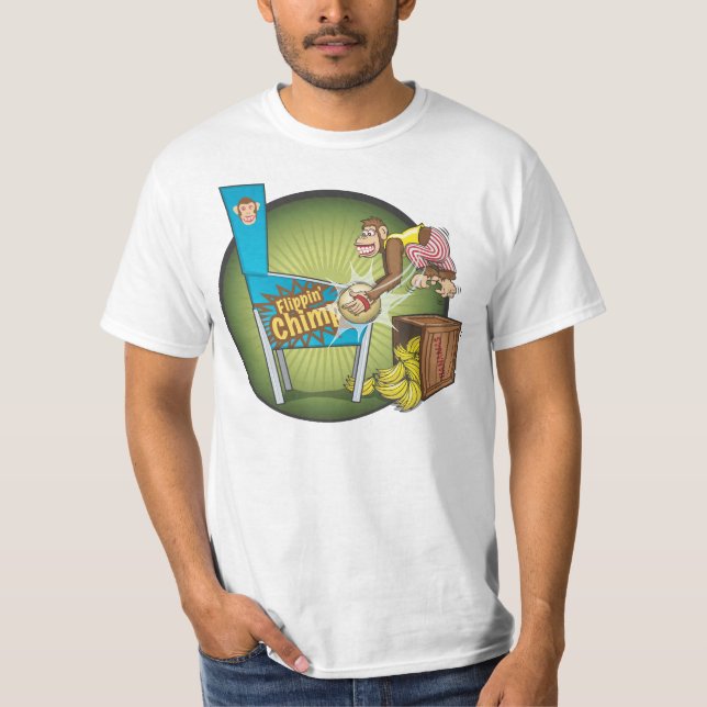 Flippin' Chimp Pinball T-Shirt (Front)