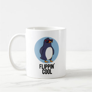 Flippin Cool Funny Penguin Pun  Coffee Mug