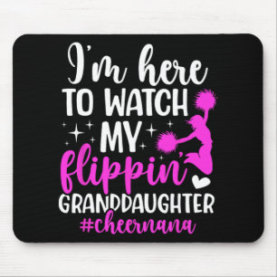 Flippin' Granddaughter Cheer Nana Of A Cheerleader Mouse Pad