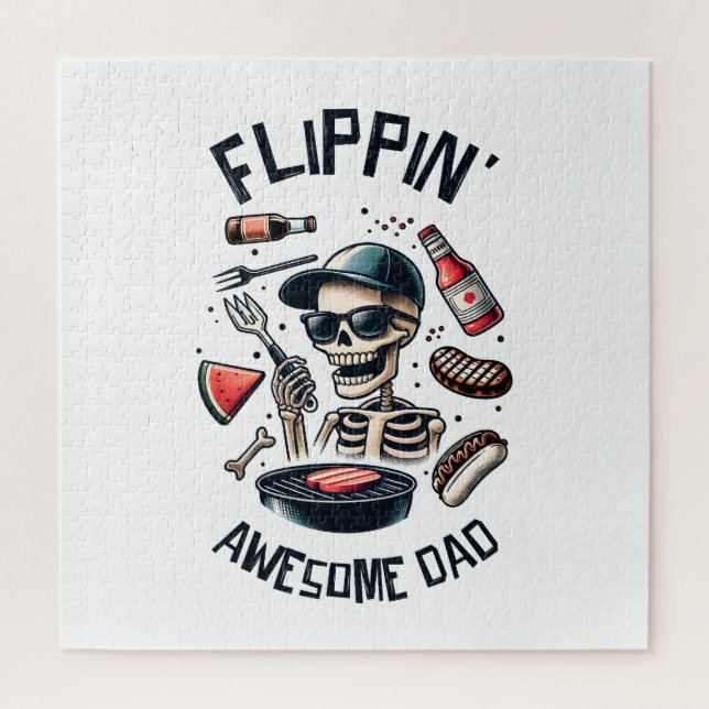 Flipping Awesome Dad Jigsaw Puzzle (Vertical)