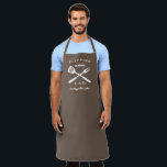 Flipping Awesome Dad | Men Gift Personalized Name Apron<br><div class="desc">Flipping awesome dad men gift personalized name apron. The design is lettered in modern typography and the template is set up for you to add your custom text and name. Perfect for Father's day,  Dad's birthday or a holiday!</div>