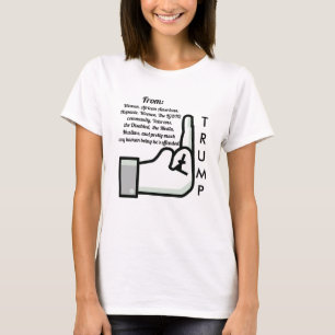 Flipping the Bird and Donald Trump Shirt