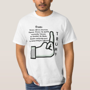 Flipping the Bird and Donald Trump Shirt