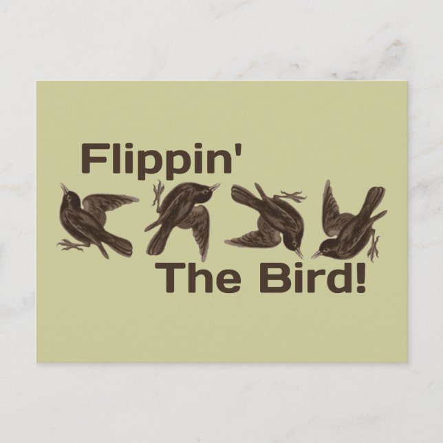 Flipping the Bird Postcard (Front)