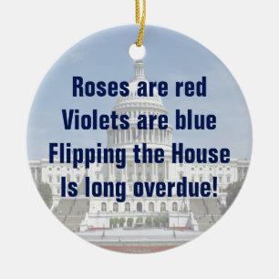 Flipping The House of Representatives Ceramic Ornament