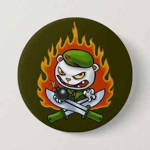 Flippy Flame Tattoo Button