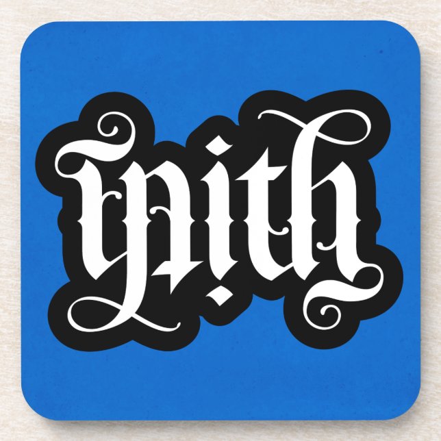 FlipScript Ambigram Coasters (Set of 6) (Front)