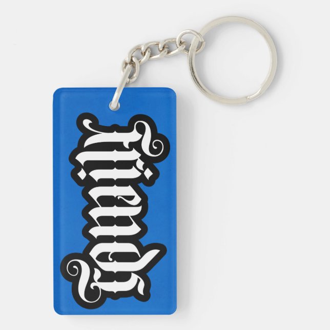 FlipScript Ambigram Keychain (Back)