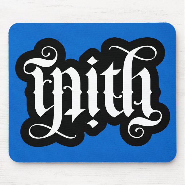 FlipScript Ambigram Mousepad (Front)