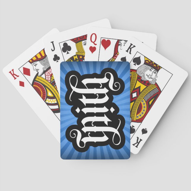 FlipScript Ambigram Playing Cards (Back)