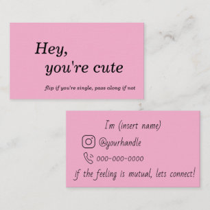 Flirt and Connect Cards