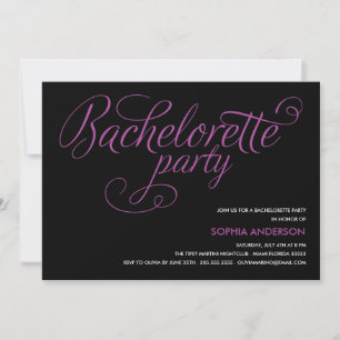 FLIRT    BACHELORETTE PARTY INVITATION