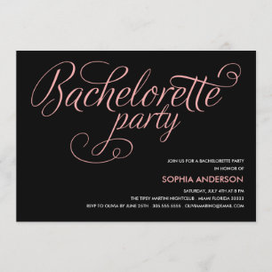 FLIRT BACHELORETTE PARTY INVITATION