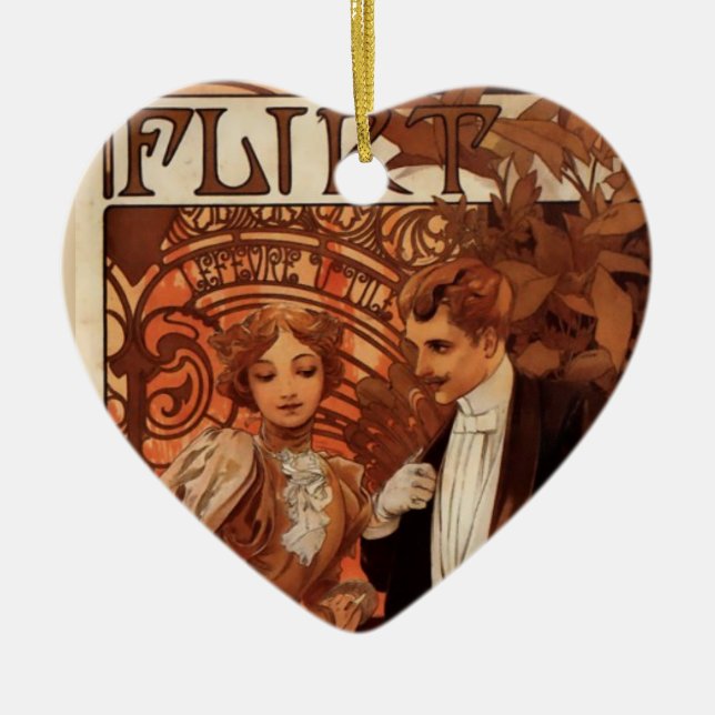 Flirt Ceramic Ornament (Front)