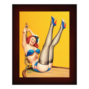 Flirt Pulp Cover by Peter Driben Photo Print