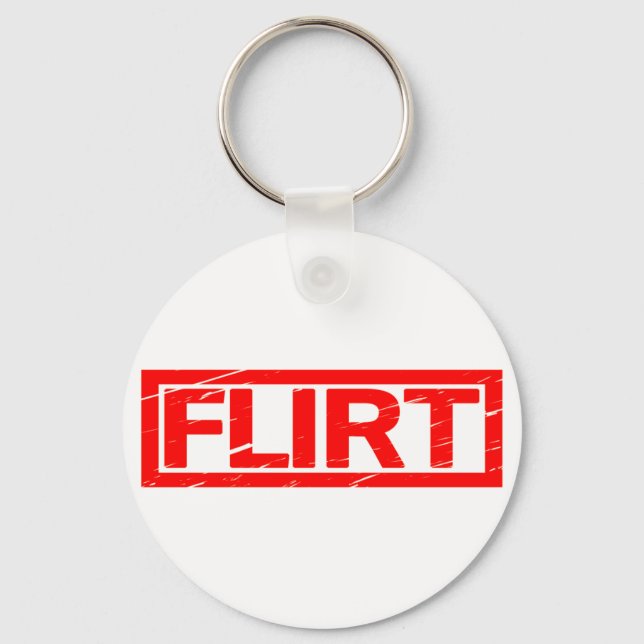 Flirt Stamp Keychain (Front)
