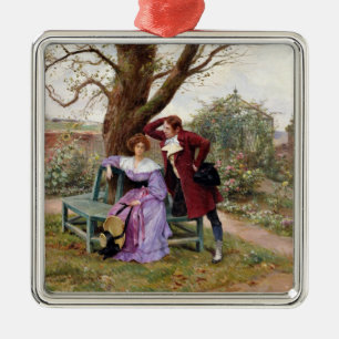 Flirtation Metal Ornament