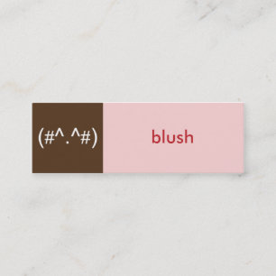Flirtez la carte le brun que rose rougissent