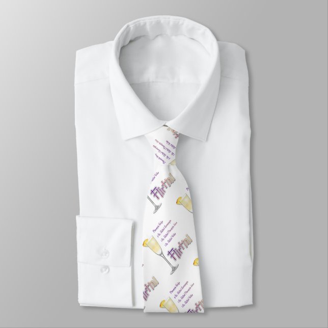 Flirtini Pineapple Mimosa Cocktail Recipe Art Tie (Tied)