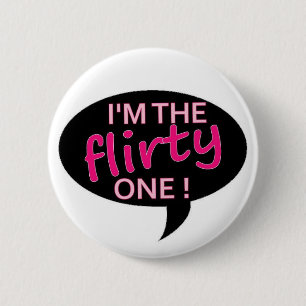 flirty 2 inch round button