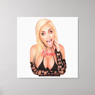 Flirty blonde Thunder_Cove Canvas Print