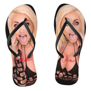 Flirty blonde Thunder_Cove Flip Flops