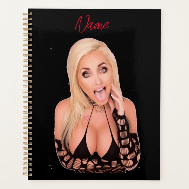 Flirty blonde Thunder_Cove Planner (Front)