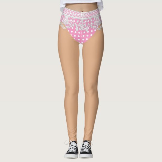Flirty Bride | Fake Underwear | Naughty Honeymoon Leggings
