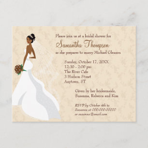 Flirty Champagne Bridal Shower Invitation