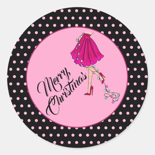 Flirty Christmas Sticker (Front)