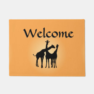 Flirty Giraffe Welcome Doormat
