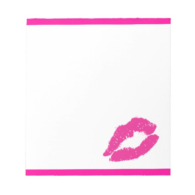 Flirty Kiss Notepad (Front)