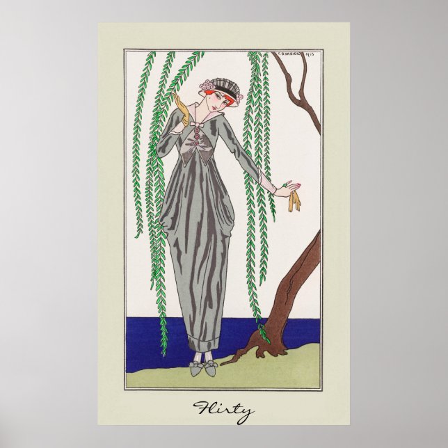 Flirty Lady Mode Art Déco Vintage (Devant)