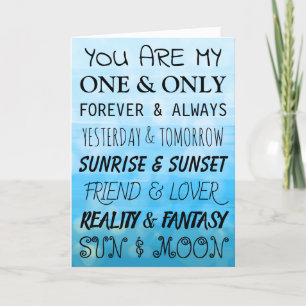 Flirty Now and Forever, I Love You   Card