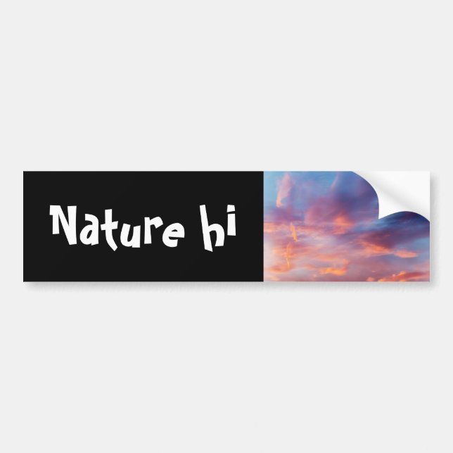 flirty sky bumper sticker (Front)