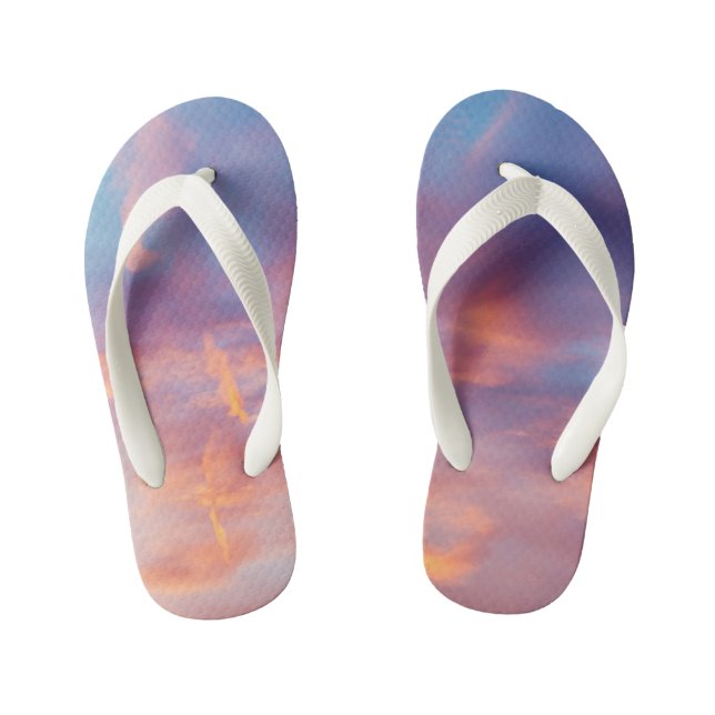 flirty sky kid's flip flops (Footbed)