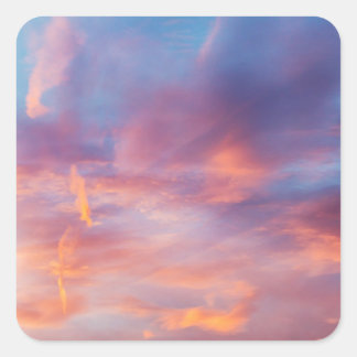 flirty sky square sticker
