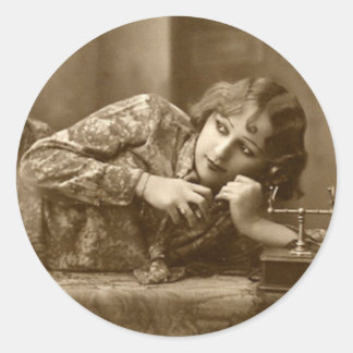 Flirty Vintage Pin-Up Girl Stickers