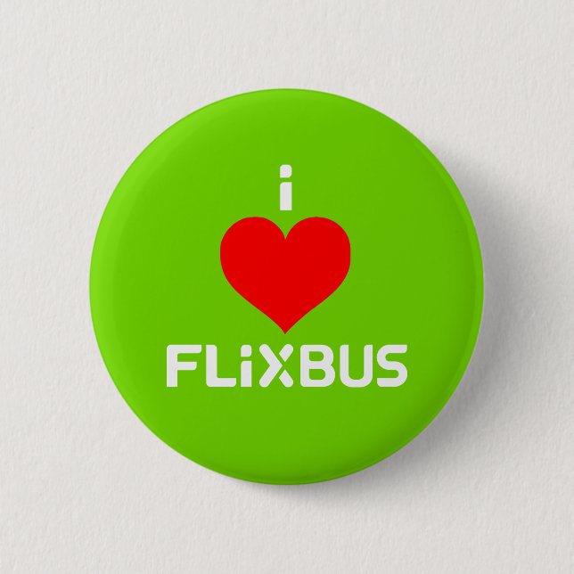 Flixbus Badge 2 Inch Round Button (Front)