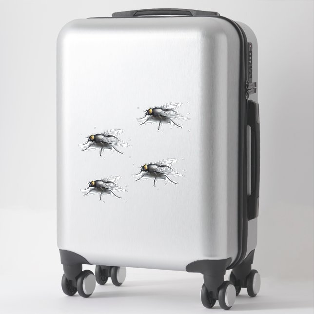 Flly Buddy 4 petits autocollants de contour (Sur valise)