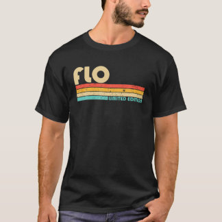 FLO Name Personalized Retro Vintage 80S 90S Birthd T-Shirt