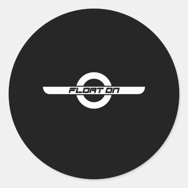 Float On Onewheel Inspired Classic Round Sticker (Front)